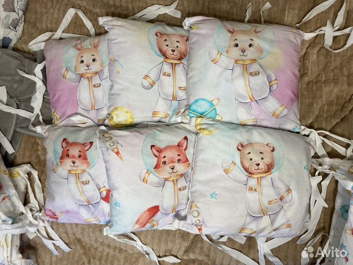 Бортики на кроватку