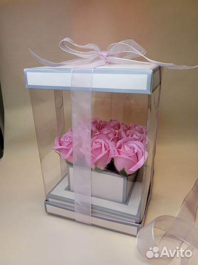 Розы из мыла