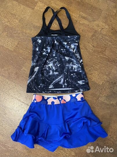 Майка и юбка-шорты для тенниса