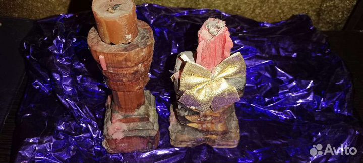 Два подсвечника резьба по дереву