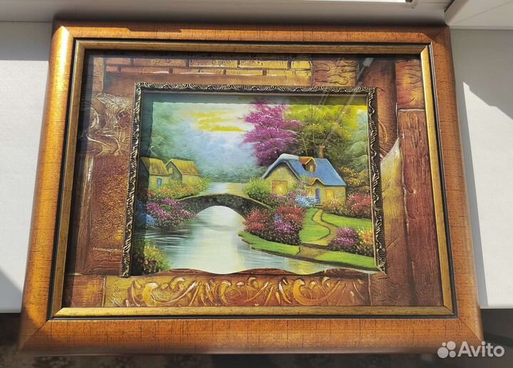 Картина под стеклом новая