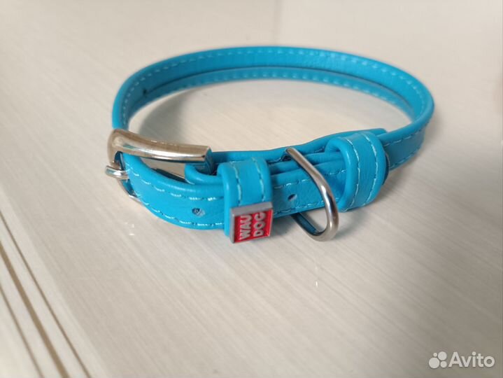 Кожаный ошейник для собак мелких пород и щенков