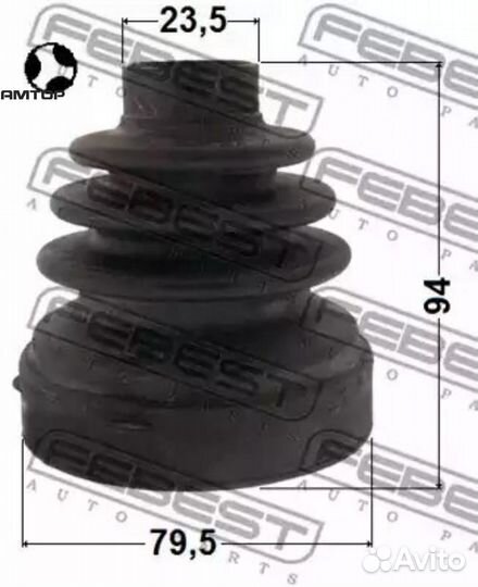 Febest 0215J32T 0215-J32T febest Пыльник шрус внут