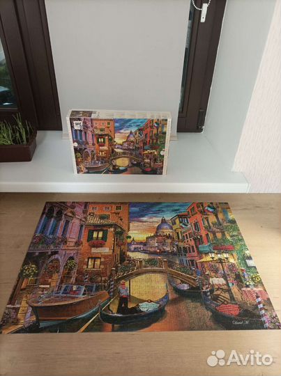 Пазл Венеция, Озеро в горах 1000 эл, Маша, 560 эл