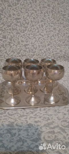 Посеребренные рюмки (производство Индия)