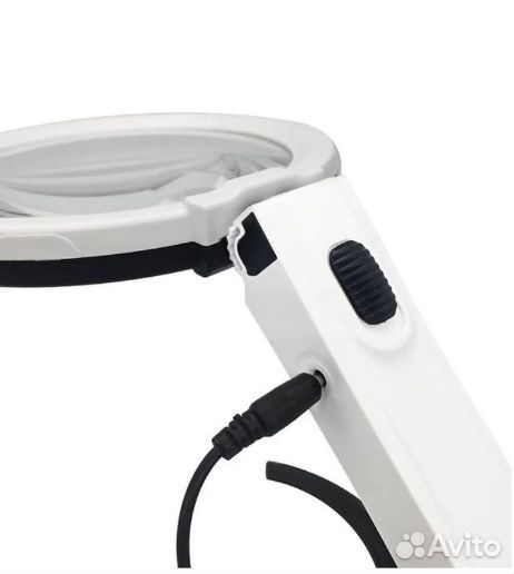 Лупа настольная складная с подсветкой