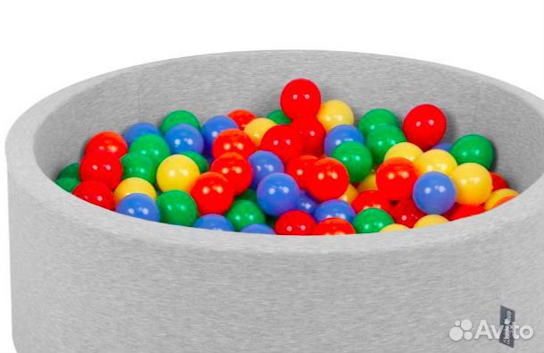 Игровой набор разноцветных шаров 100 штук