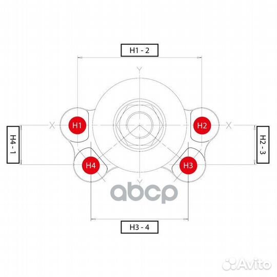 CBT-42 Опора шаровая перед прав/лев CB039