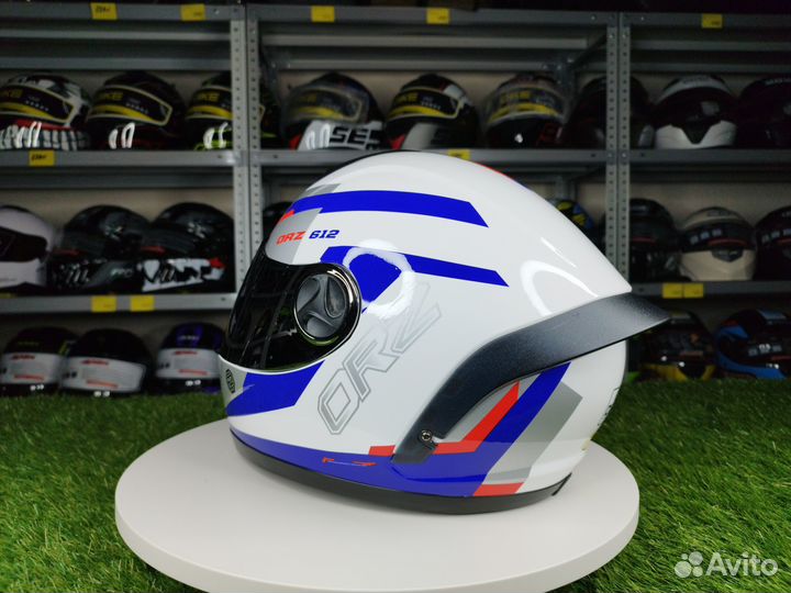 Мотошлем-интеграл ORZ. Живьем пушка