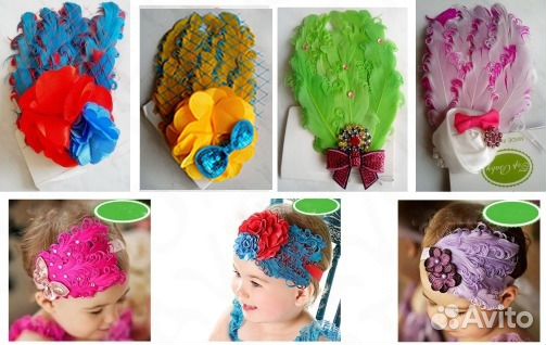 Новые Повязки, резинки, заколки на голову
