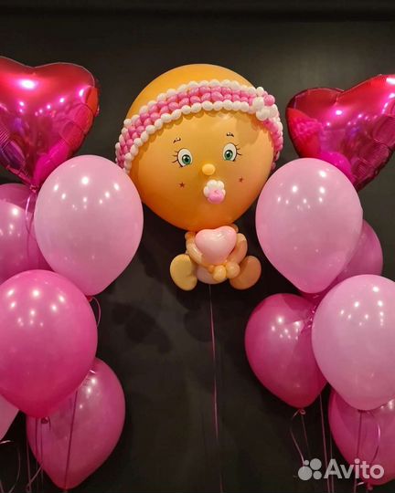 Шарики на выписку из роддома. Шары на выписку