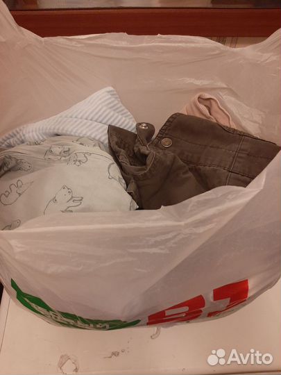 Большой пакет детских вещей