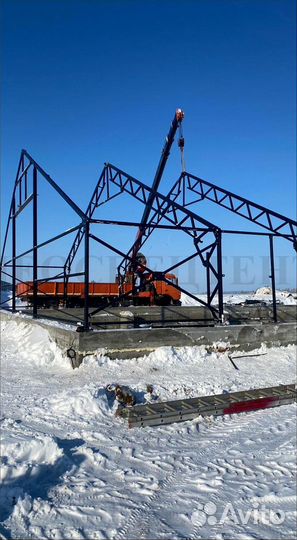 Тентовый сборно-разборный ангар 10х21х3