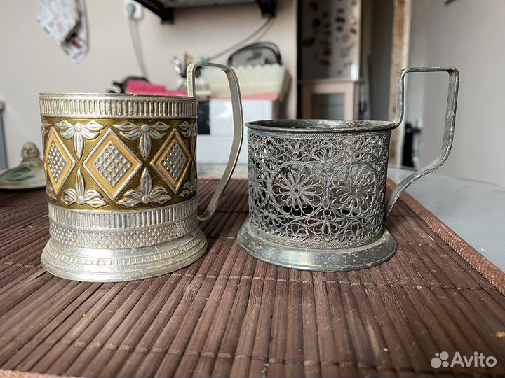 Подстаканники СССР скань