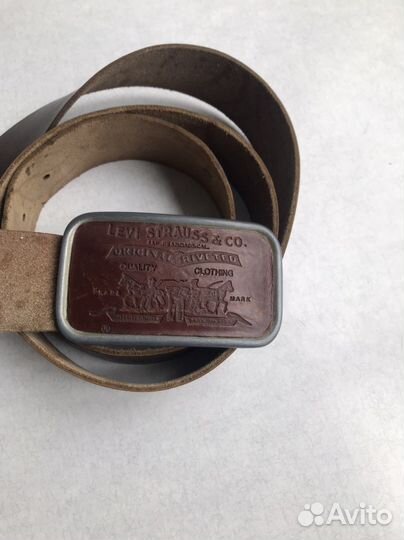 Ремень кожаный ручной работы