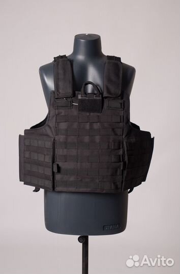 Тактический военный бронежилет разгрузка - черный