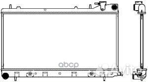Радиатор subaru forester 1.6-2.0 97-02 34211013