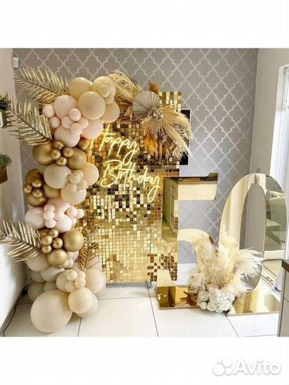 Аренда фотозоны из пайеток