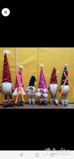 Поделки.игрушки, гномы, снегурочки в подарок
