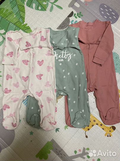 Вещи пакетом для девочки 68 размер
