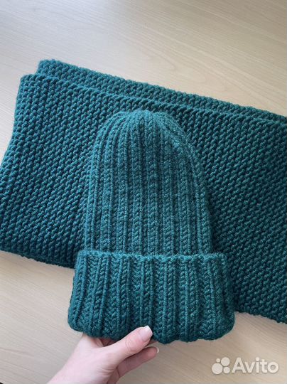 Шапка теплая на зиму ручной работы