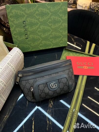 Поясная мужская сумка Gucci Ophidia