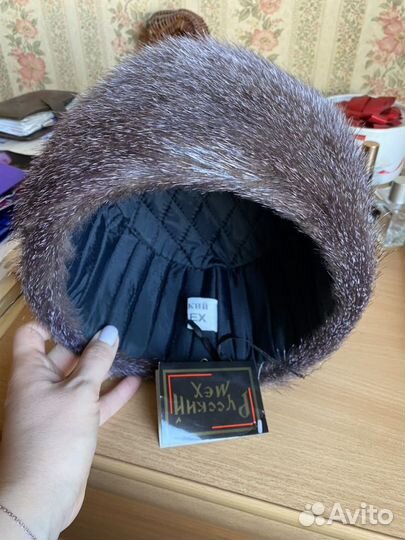 Шапка мягкая из бобра