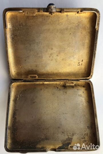 Портсигар серебряный 875 СССР