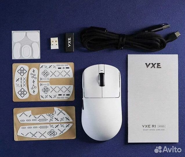 Мышь VXE R1 Pro Max White (vgn, atk, f1, moba)