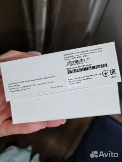 Беспроводные наушники apple airpods 2