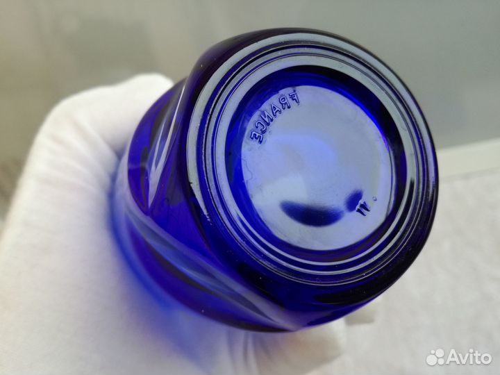 Стаканы синее стекло Франция 4 штуки 120 мл