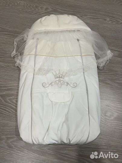 Теплый конверт на выписку