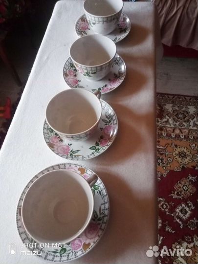 Чайные пары на 4 персоны лфз СССР