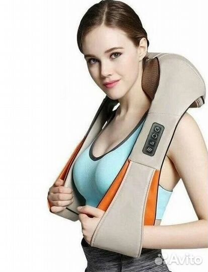 Массажер для шеи плеч и спины, роликовый