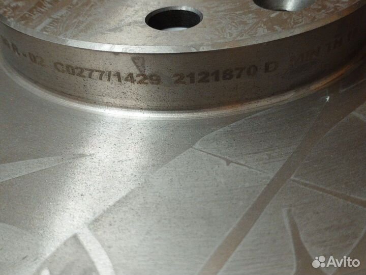 Тормозные диски renault duster 1.6 размер 269х22