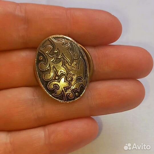 Винтажный шарф-клип США