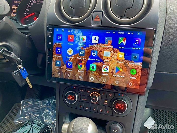 Магнитола Android Qashqai J10