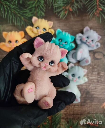 Мыло ручной работы зайки и котята