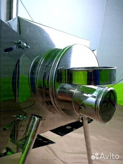 Печь туристическая Малая на 15 л. c экранами с тре