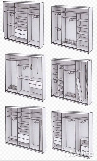 Шкаф-купе в гостиную эконом вариант