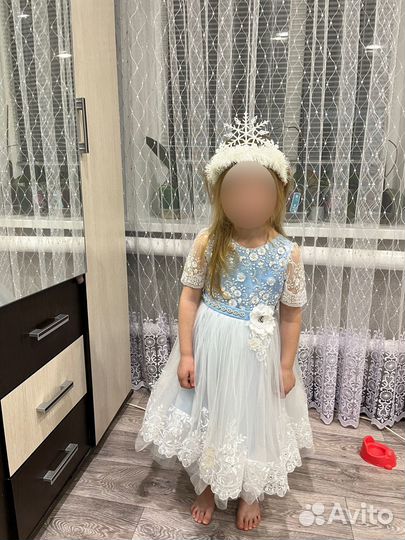 Платье снежинки