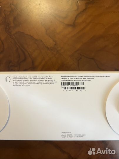 Apple watch series 9 45mm midnight
