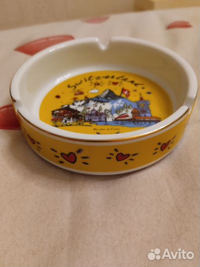 Пепельница фарфоровая. Сделана в Швейцарии