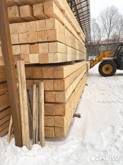 Брус обрезной 100х200х6000мм