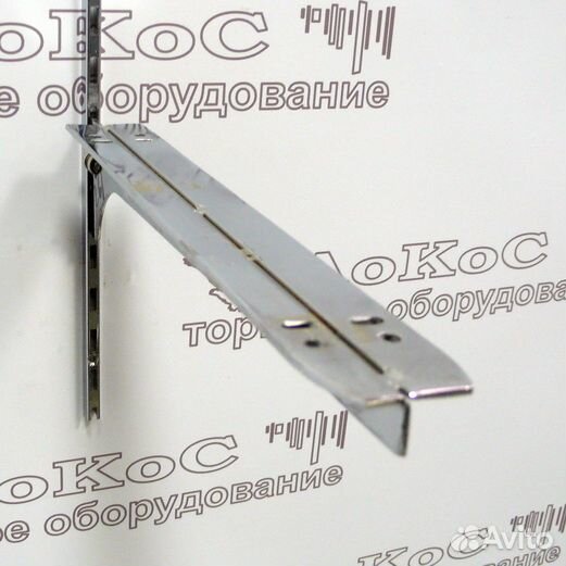 Кронштейн для стекла L350мм, хром