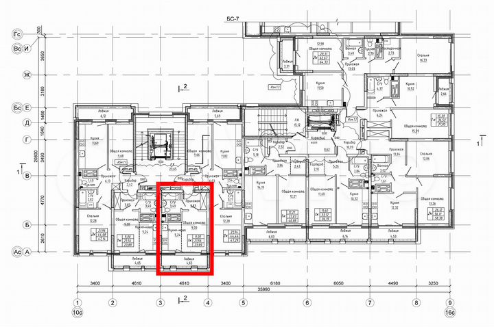 Квартира-студия, 23,9 м², 9/20 эт.