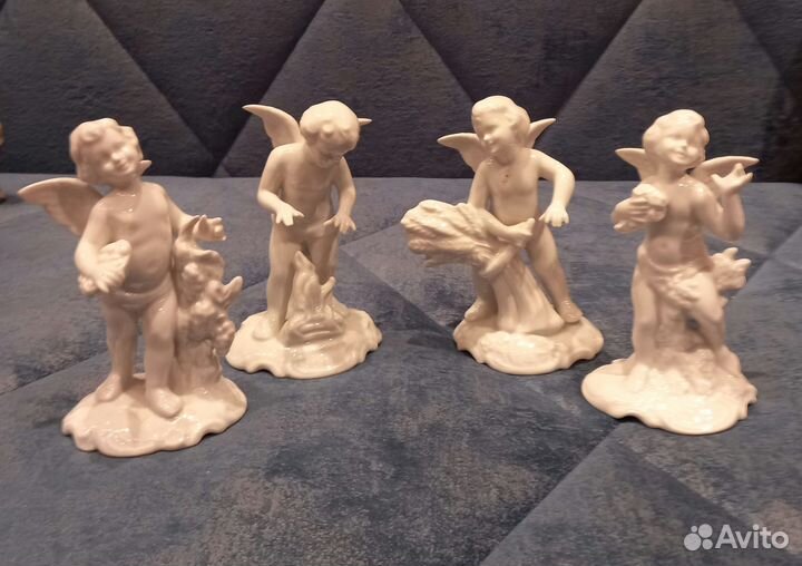 Фарфоровые статуэтки Времена года Европа