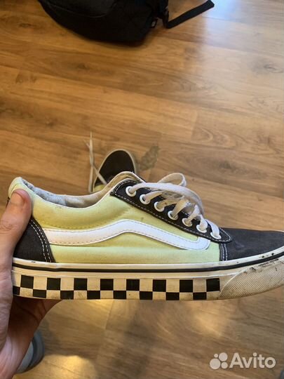 Vans зелено-черные