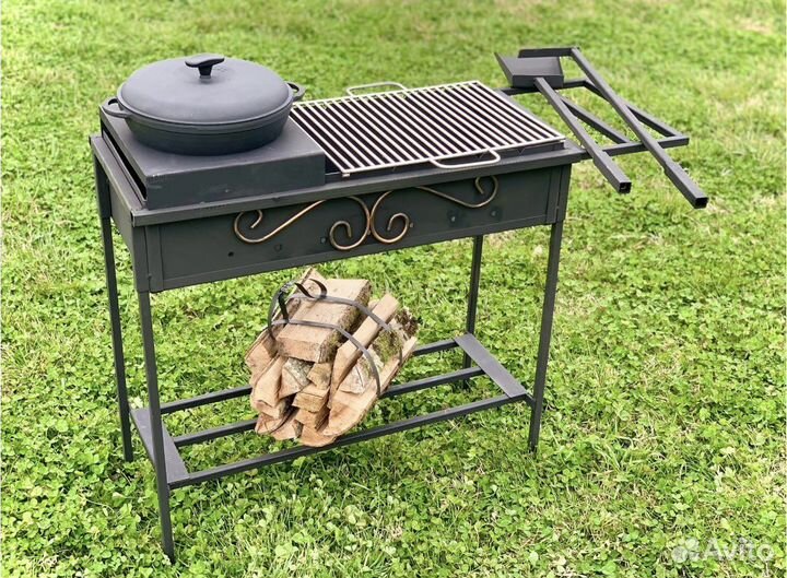 Мангал разборный с подказанником