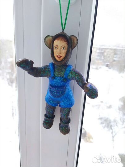 Ватные елочные игрушки 